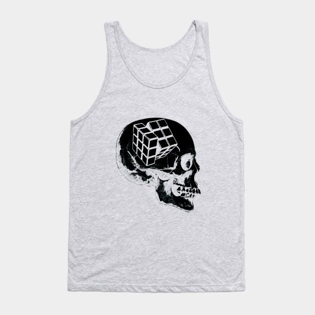 Rubik's cube skull Tank Top by secondskin